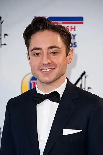 Ryan Sampson bij de British Comedy Awards in 2013