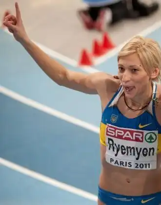Marija Rjemjen tijdens de EK indoor 2011, Parijs