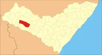 Kaart van São José da Tapera