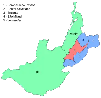 São Miguel en omliggende gemeentes