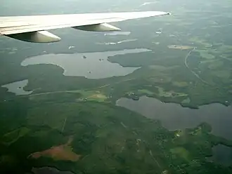 Sääksjärvi (gem. Nurmijärvi) vanuit de lucht