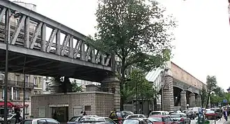 het bovengrondse metrostation