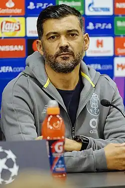 Sérgio Conceição als trainer van FC Porto in 2018
