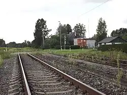 Overweg bij het station