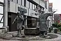 Fontein Sölterbrunnen met beeldengroep in het centrum
