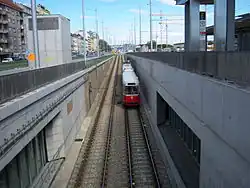 De helling aan de oostzijde