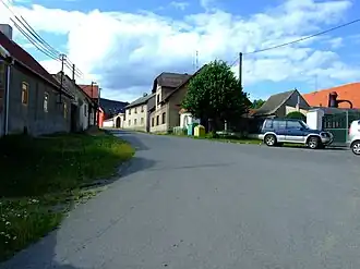 Straat in Sýkořice