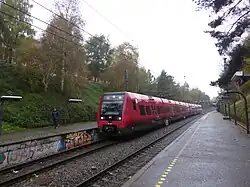 S-togstel reeks SA in het station.