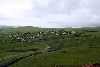 De S13 gaat door het hoogland van Samtsche-Dzjavacheti