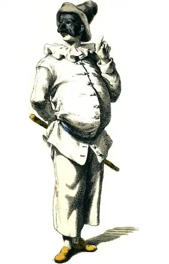 Pulcinella uit de Italiaanse Commedia dell'arte