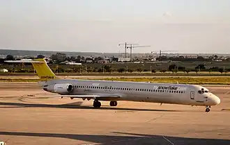 Een Boeing 737-800 van SAS Snowflake