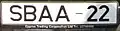 SBA politie kenteken