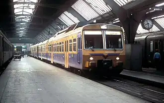 RABDe 8/16 "Chiquita" in de stationshal te Zurich HB