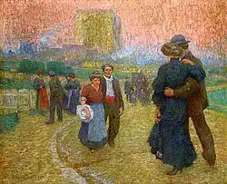 Avondwandeling; twee werelden