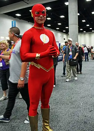 Cosplayer - The Flash tijdens SDCC 2014.