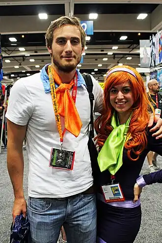 Cosplayer als Fred Jones (links) tijdens San Diego Comic Con 2012.