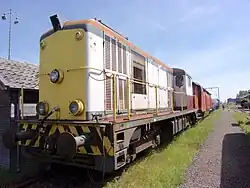 Loc SNCF 62424 bij de SGB te Goes nog in Franse uitvoering; 1 juni 2019.
