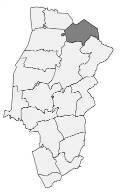 Ligging Nordhümmling in het district Eemsland