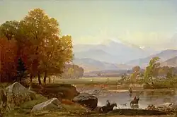 Mount Washington van aan de Saco-rivier (1858), Samuel Lancaster Gerry