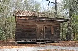 Slavenwoning op Gregg Plantation, Florence County, VS (foto 2019)