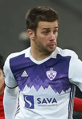 Mitja Viler in 2017 als speler van NK Maribor