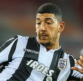 Dimitris Limnios in 2018 als speler van PAOK Saloniki