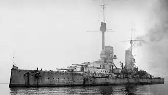 De Kronprinz in Scapa Flow