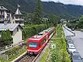 Trein vanuit Vallorcine in Chamonix-Mont-Blanc