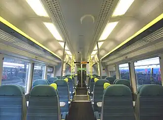 Interieur van een Class 377