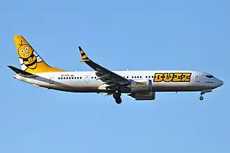 Boeing 737-8Max van Buzz