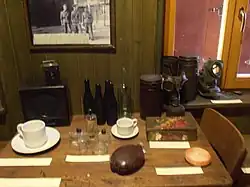 Reconstructie van het kabinet van de kampcommandant Bernhard Voss