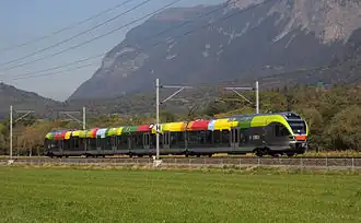 testtreinstel ETR 155 tussen Sargans en Landquart