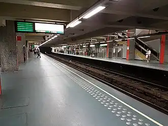 Perrons van het station Naamsepoort