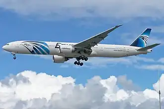 Een Boeing 777 van EgyptAir