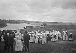 Dansfeest in Lobotka, ca. 1912