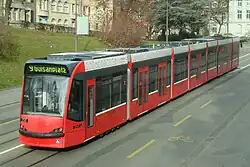 Verlengde Combino Be 6/8 751, nu zevendelig te Bern.