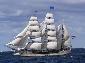 De Europa tijdens de Tall Ships' Race van 2007