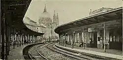 Het station in 1905.