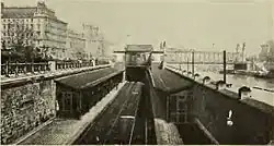 Het station in 1905.