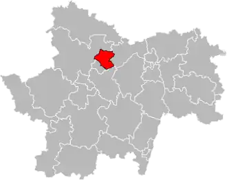 Locatie van het kanton