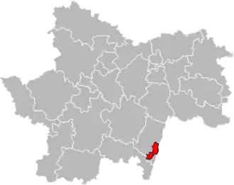 Locatie van het kanton