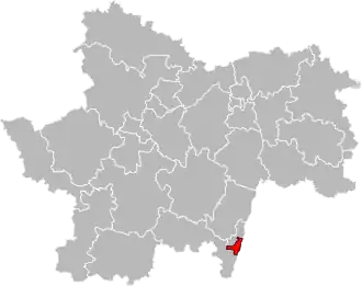 Locatie van het kanton