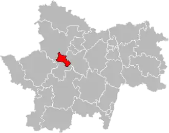 Locatie van het kanton