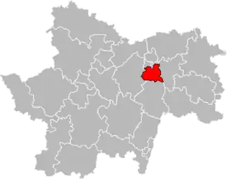 Locatie van het kanton