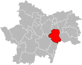 Locatie van het kanton