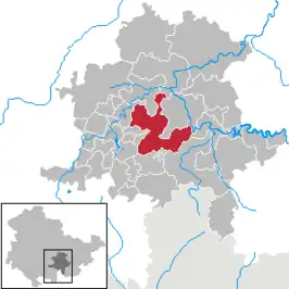 Kaart van Saalfelder Höhe