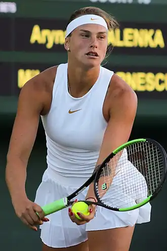 Winnares in het enkelspel, Aryna Sabalenka