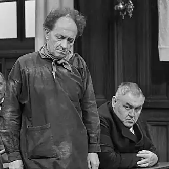 Sacco van der Made en Paul Meijer (r.) in "De zaak Brument" (1976)