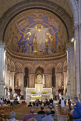 Christus in majesteit (21e eeuw) in de Parijse Basilique du Sacré-Cœur
