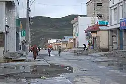 Chinese winkels in de stad Saga